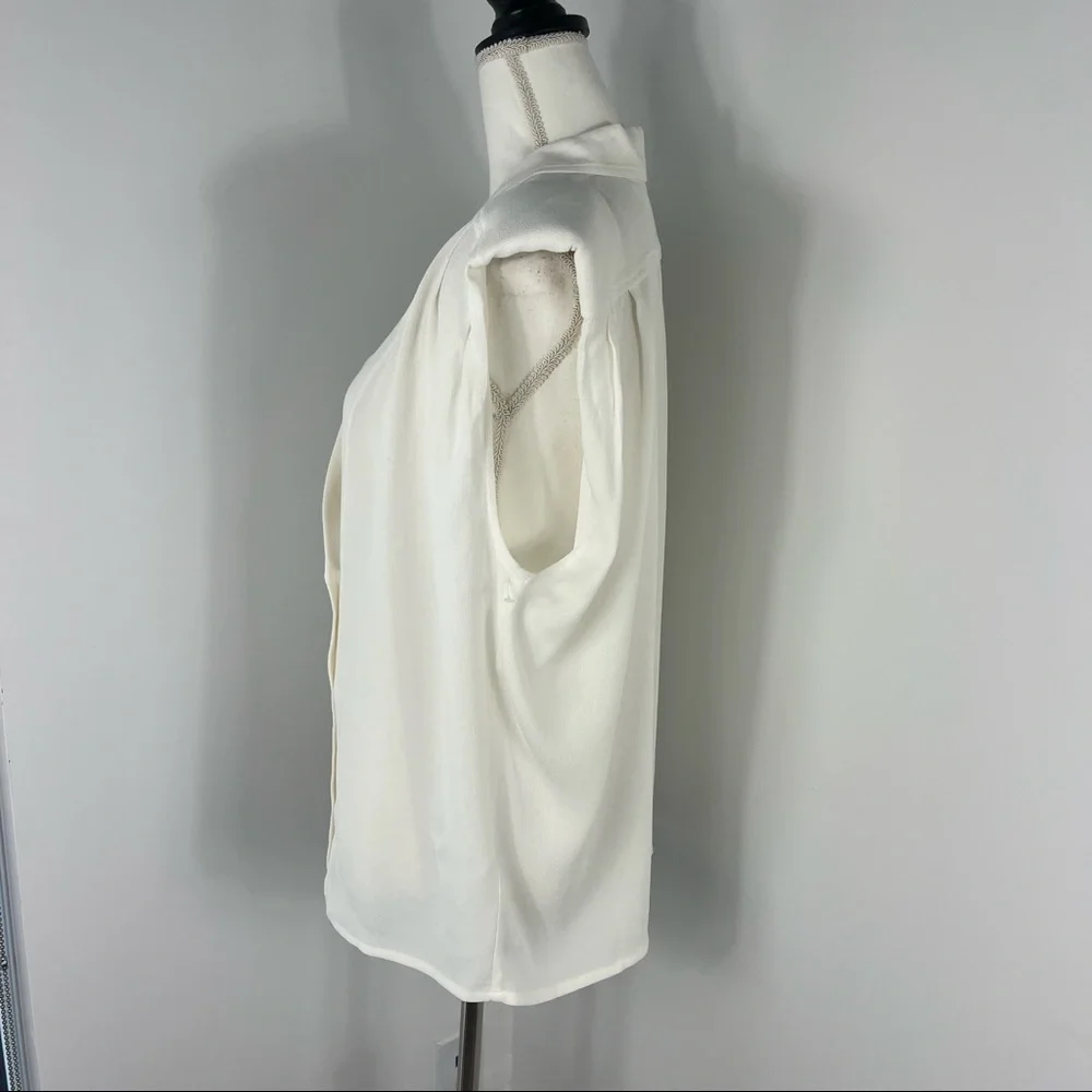 NEW Remain Birger Christensen padded shoulder tux top - Picture 3 of 7